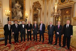 Distinguished Tribologists waiting for Prince Philip Bartz, Franek, Frene, Holmberg, Jost, Myshkin, Scherrington, Winer.jpg